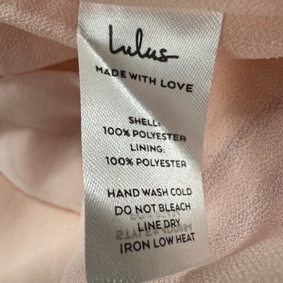 NWT Lulus Dreaming of Elegance Blush Pink Satin One-Shoulder Maxi Dress - Picture 6 of 7